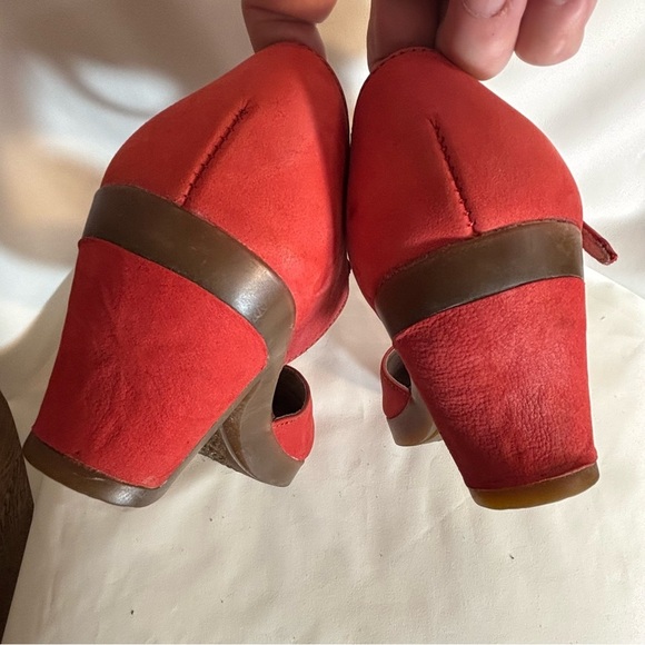 EL NATURALISTA Sz 38 Mary Jane Shoes Sandals Chunky Heels Leather Rounded Toe - Picture 11 of 16